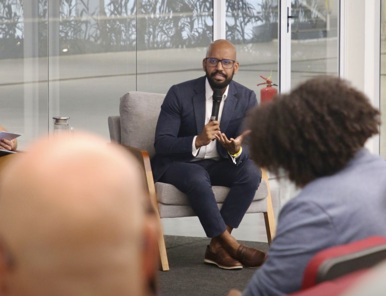 Encontro de liderança em formato de conversa